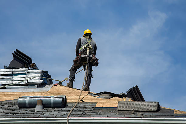 Professional Gutter Installation technician working in Santa Barbara, CA